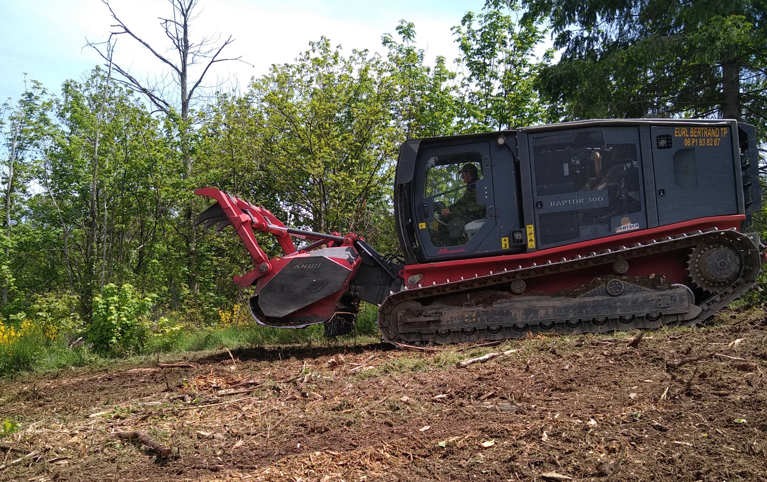 Broyage forestier en milieu naturel sensible